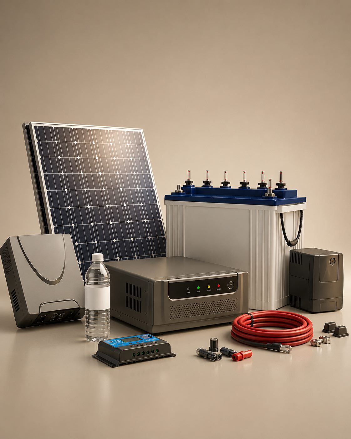 V-Guard inverters, batteries and solar panels for home backup